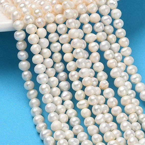 Natural Cultured Freshwater Pearl Beads Strands, Grade A, Potato