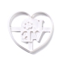 Plastic Mold, Cookie Cutters, Cookies Moulds, DIY Biscuit Baking Tool, Heart with Love