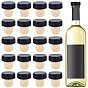 24Pcs Plastic & Bark Bottle Stoppers, Bottle Tampions, Column