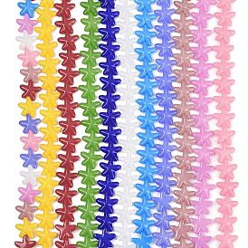 Выпечка окрашенные стеклянные бусины, морская звезда