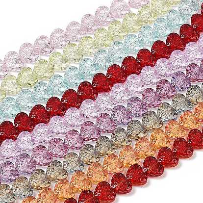 Прозрачные стеклянные бусины, сердце