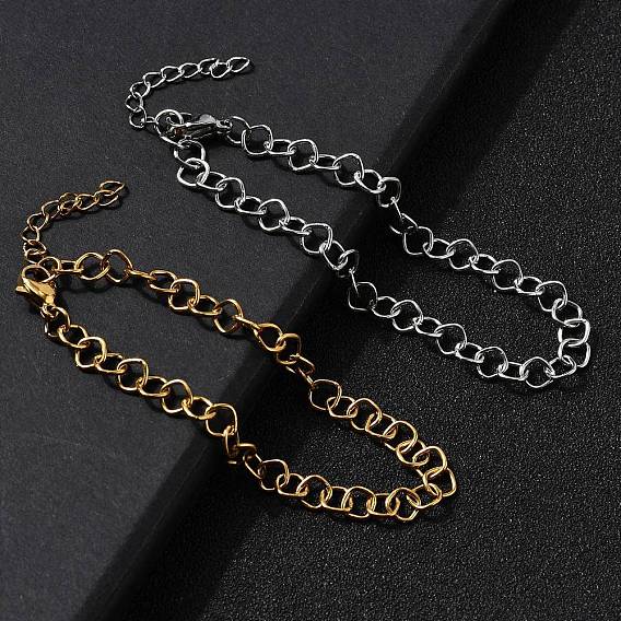 304 браслеты-цепочки из нержавеющей стали для женщин и мужчин, ромб