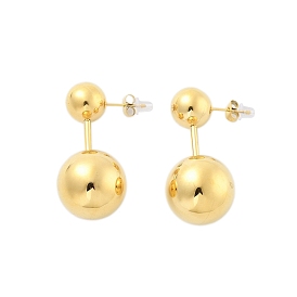 304 Stainless Steel Stud Earrings, Ball