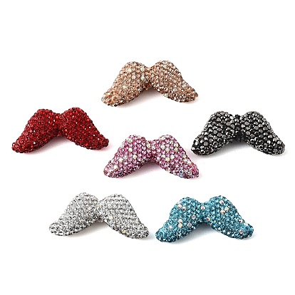 Ручной полимерной глины шариков Rhinestone, усы