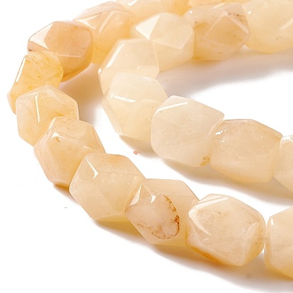 Natural Topaz Jade Beads Strands, Faceted, Rhombus