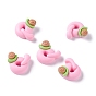 Resin Cabochons, Snail and Q Shape