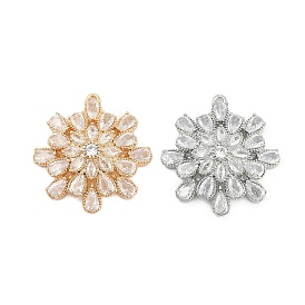 Латунный микропаве кубический цирконий со стеклянными подвесками, без кадмия, без никеля и без свинца, 