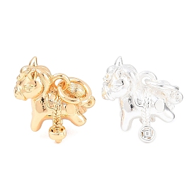 Латуни льда поручительств выбор щепотка, лошадь с китайскими медными монетами