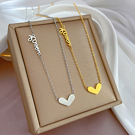 Minimalist Style Gold Necklace for Women - Lock Collar Chain with Heart Pendant