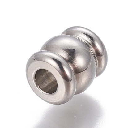 201 perles rainurées en acier inoxydable, conlumn