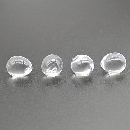 Perlas de acrílico de cristal de imitación, superior perforado, lágrima