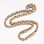 201 Stainless Steel Byzantine Chain Necklaces