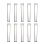 Clear Tube Plastic Bead Containers with Lid