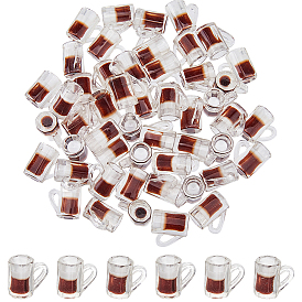 50piezas colgantes de plástico, amuleto de la cerveza