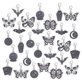 27шт 14 стиль сплав эмаль подвесные украшения, Сплав с застежками когтя омара, разнообразные