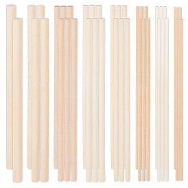 42шт 8 стили деревянные палочки, круглый дюбель-стержень, для изготовления кошачьей дразнилки, колонка
