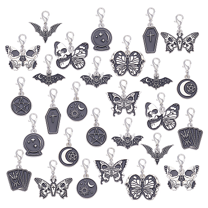 27шт 14 стиль сплав эмаль подвесные украшения, Сплав с застежками когтя омара, разнообразные