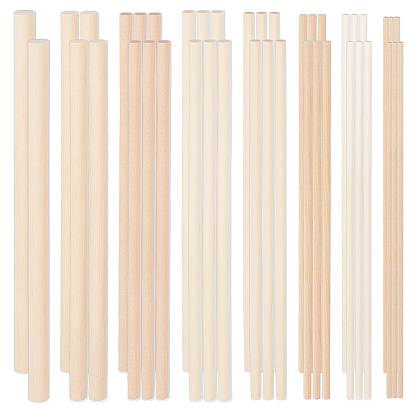 42шт 8 стили деревянные палочки, круглый дюбель-стержень, для изготовления кошачьей дразнилки, колонка