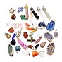 Natural & Synthetic Gemstone Pendants, Mixed Dyed and Undyed, Mixed Shape