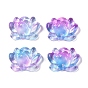 Perles de verre de peinture de cuisson, lotus