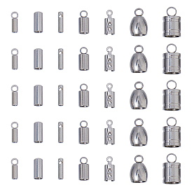 132шт. 7 варианты исполнения 304 и 201 обжимные концы из нержавеющей стали, загибаем концы шнура