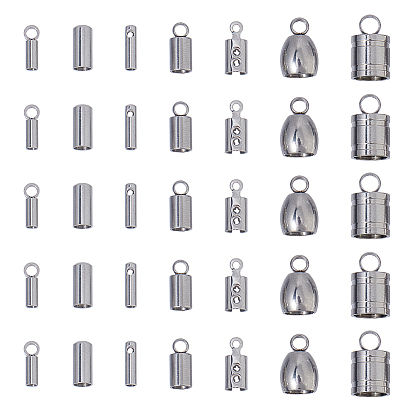 132шт. 7 варианты исполнения 304 и 201 обжимные концы из нержавеющей стали, загибаем концы шнура