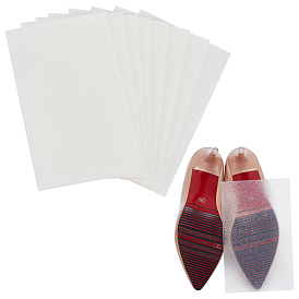 Transparent Shoe Repair Synthetic Rubber Heel Replacement, Anti-Slip Heel Pads, Rectangle