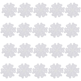 Компьютеризированная вышивка тканью утюжок на / шить на заплатках, аксессуары для костюма, аппликация, снежинка