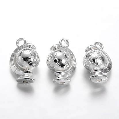 Сплав Теллурий подвески, вращающиеся подвески, без кадмия и без свинца, 18x12x9 мм, отверстия: 2.5 mm, 150 шт / пакет