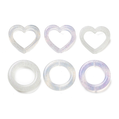 Рамка для фокусировки из экологически чистого пищевого силикона, жевательные бусины для чайников, DIY уход за ожерельем, с блеском порошок