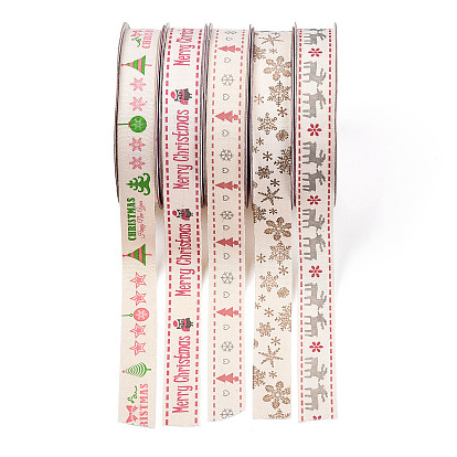 Single Face Printed Cotton Ribbons, Christmas Party Decoration