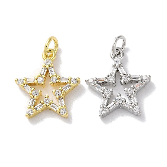 Стойка металлическая латунная микропрофилированная кубическая циркония подвески, долговечный, без свинца и без кадмия, звезда