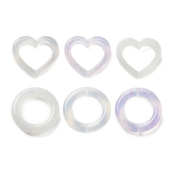 Рамка для фокусировки из экологически чистого пищевого силикона, жевательные бусины для чайников, DIY уход за ожерельем, с блеском порошок