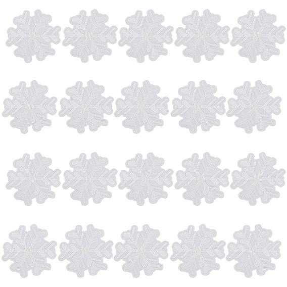 Компьютеризированная вышивка тканью утюжок на / шить на заплатках, аксессуары для костюма, аппликация, снежинка