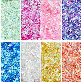 120g 8 цвета зоомагазины блестки украшения ногтей аксессуары, чипсы