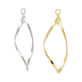 925 подвески-коннекторы в виде витых листьев из стерлингового серебра