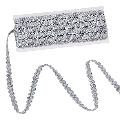 10м полиэстеровая волнистая бахрома, волнистая кружевная отделка, для шитья одежды и художественного оформления