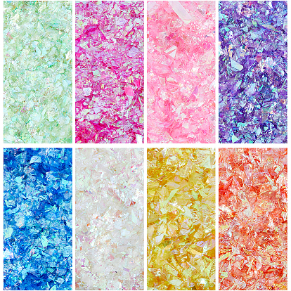 120g 8 цвета зоомагазины блестки украшения ногтей аксессуары, чипсы