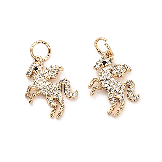 Латунные микро проложить кубического циркония подвески, чары пегаса, с целью перехода в кольце