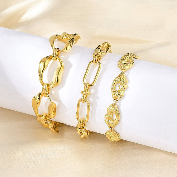 304 женские браслеты-цепочки со звеньями из нержавеющей стали