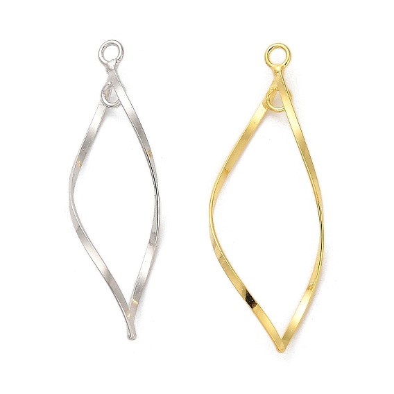 925 подвески-коннекторы в виде витых листьев из стерлингового серебра