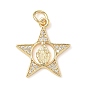 Латунные микро проложить кубического циркония подвески, без кадмия и без свинца, звезда с женщинами, с целью перехода в кольце