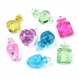 Transparent Acrylic Pendants, Perfume Bottle Series