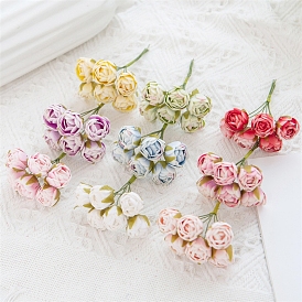Цветочные украшения из ткани, искусственный цветок, для украшения свадебного дома