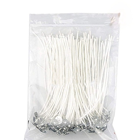 Cotton Candlewick, with Metal Sustainer Tabs, for DIY Candle Making