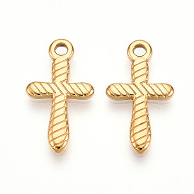 304 подвески из нержавеющей стали, ионное покрытие (ip), крест прелести