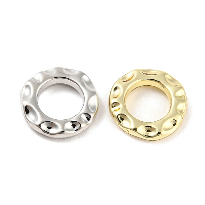 Соединительные кольца из сплава для покрытия стойки, без кадмия, без никеля и без свинца, круглое кольцо неправильной формы с чеканкой