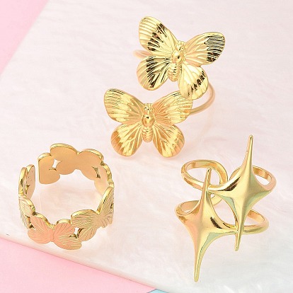 304 открытая манжета из нержавеющей стали для женщин, реальный 18 k позолоченный