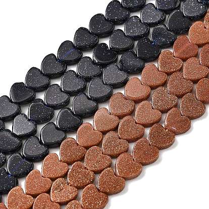 Синтетические голдстоуновские бисер пряди, сердце