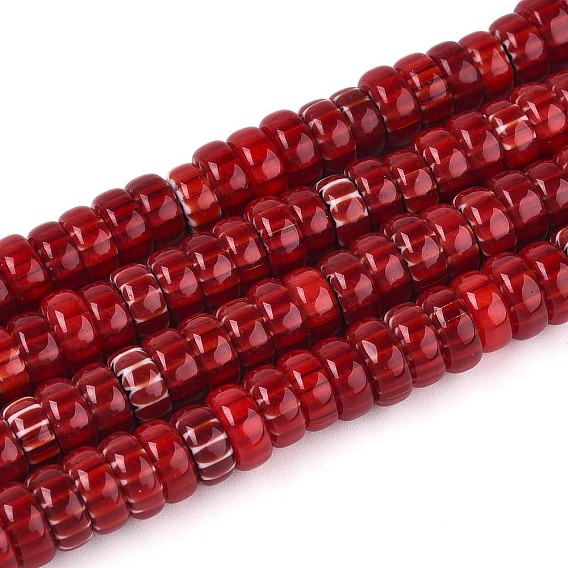 Ручной работы тысячецветник стеклянные бусины нитки, баррель